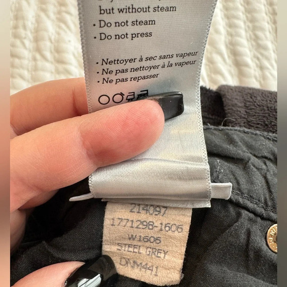 Paige Indio Zip Jeans Size 30, Steel Grey - Picture 5 of 5